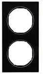 Abdeckrahmen R.3, 2-fach (Glas / schwarz)