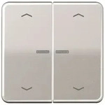 Wippe mit Lichtleiter, mit Pfeilsymbolen f&uuml;r Taster 2fach, Duroplast lackiert,...