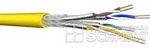 Draka TN-7000-4, Datenkabel Cat.7A, S/FTP (1200 MHz), 4x2xAWG23, gelb, Meterware