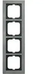 Busch-Axcent Pur Abdeckrahmen 4-fach, betongrau