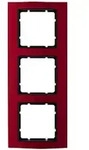 Abdeckrahmen B.3, 3-fach (rot/anthrazit)