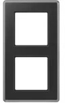 Jung Glasrahmen A VIVA, 2-fach (schwarz)