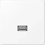Jung Multimedia-Einsatz USB (schneewei&szlig; matt)