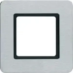 Berker Rahmen Q.7, 1-fach f&uuml;r LED-Beleuchtung durch LED-Modul (edelstahl,
