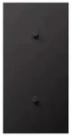 Jung Abdeckung mit 2x1 Kipphebel senkrecht Zylinder (Dark)