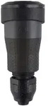 ABL Professional Kupplung SCHUKO, Elamid-2K, schwarz, selbstschl. Klappdeckel,