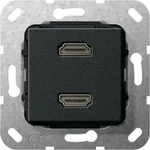 Gira Einsatz HDMITM &bdquo;High Speed with Ethernet&rdquo; 2fach Gender Changer...