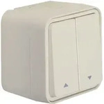 Hager W.1 - Jalousie-Serienschalter AP 1-polig mit Aufdruck Symbol Pfeile, IP55,