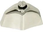 Hager Chromknebel Serie Glas Messing, verchromt, S. 1930, S. Glas, S. R. classic
