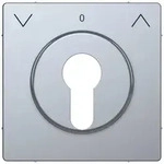 MertenZentralplatte f&uuml;r Wechsel-Rastschalter-Einsatz, System Design, Edelstahl