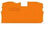 Wago TOPJOB&reg; S Abschluss- und Zwischenplatte 1 mm dick 2010-1292 - orange