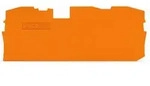 Wago TOPJOB&reg; S Abschluss- und Zwischenplatte 1 mm dick 2010-1392 - orange (VPE 25