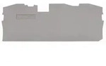 Wago TOPJOB&reg; S Abschluss- und Zwischenplatte 1 mm dick 2016-1391 - grau (VPE 25