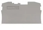 Wago TOPJOB&reg; S Abschluss- und Zwischenplatte 1 mm dick 2006-1291 - grau