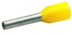 Aderendh&uuml;lsen isoliert, 1,0mm2 /8mm, gelb, 100 St&uuml;ck