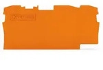 Wago TOPJOB&reg; S Abschluss- und Zwischenplatte 1 mm dick 2004-1392 - orange (VPE 25