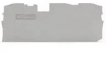 Wago TOPJOB&reg; S Abschluss- und Zwischenplatte 1 mm dick 2010-1391 - grau (VPE 25