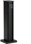 Albert Steckdosens&auml;ule, 2 Schuko-Steckdosen, schwarz, IP44