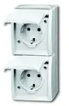 Busch-Jaeger ocean SCHUKO&reg; Steckdose 2-fach - senkrecht (alpinwei&szlig;)
