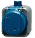 Busch-Duro 2000&reg; WDI - Steckdose mit Klappdeckel, wasserdicht (Bajonettverschluss)