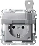 Merten SCHUKO-Steckdose, System M, mitKlappdeckel, abschlie&szlig;bar, versch.