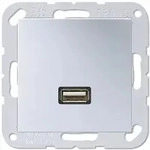 Jung Multimedia-Einsatz USB (aluminium)