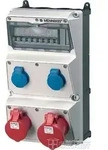 Mennekes AMAXX Steckdosen-Kombination, 1x CEE 32A, 1x CEE 16A, 2x Schuko