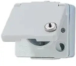 Jung WG 600 - SCHUKO-Steckdose mit Sicherheitsschloss