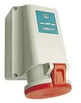 Walther 161 Wandsteckdose - 63A / 400V / 5polig - IP44, Innenbefestigung