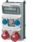 Mennekes AMAXX Steckdosen-Kombination, 1x CEE 32A, 1x CEE 16A, 2x Schuko
