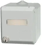 Mennekes 4165 Cepex-Wandsteckdose, grau, abschlie&szlig;bar, 16A / 400V / 5polig - IP44