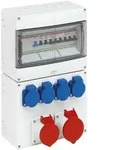 Spelsberg Steckdosen-Kombination, 2x CEE 16+32A, 4x Schuko, Anschlussfertig