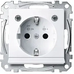 Merten SCHUKO-Steckdose, System M, mit Lichtauslass und LED-Beleuchtungs-Modul