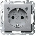 Merten SCHUKO-Steckdose, System M, mit Lichtauslass und LED-Beleuchtungs-Modul