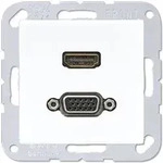 Jung Multimedia-Einsatz HDMI / VGA (alpinwei&szlig;)