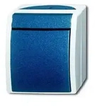 Busch-Jaeger ocean WippschalterKreuz (grau/blaugr&uuml;n)