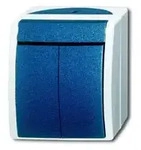Busch-Jaeger ocean WippschalterSerien (grau/blaugr&uuml;n)