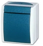 Busch-Jaeger ocean WippschalterAus/Wechsel (grau/blaugr&uuml;n)