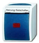 Busch-Jaeger ocean Heizungs-NotschalterAus/Wechsel (grau/blaugr&uuml;n)