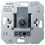 Gira Gl&uuml;hlampen-Dimmer-Einsatz mit Druck-Wechselschalter 100 - 1000 W