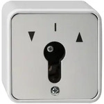 Gira IP 44 Schl&uuml;sselschalter, Tast-Rastschalter 2polig(grau)