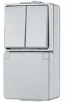 Jung WG 600 - SCHUKO-Steckdose mit Serienschalter