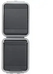 ELSO Aqua Top,Universalschalter und Steckdose, senkrecht, Steckklemme, IP44,
