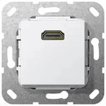 Gira Einsatz HDMITM &bdquo;High Speed with Ethernet&rdquo; Gender Changer (reinwei&szlig;,