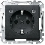 Merten SCHUKO-Steckdose, System M, mit Lichtauslass und LED-Beleuchtungs-Modul