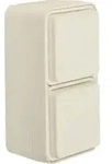 Berker W.1 - Steckdose SCHUKO 2fach, senkrecht mit Klappdeckel (polarwei&szlig;)