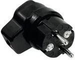 Bachmann Vollgummi-Winkelstecker IP44, schwarz