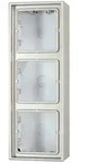 Aufputz-Kappe, 3-fach (edelstahl, lackiert)