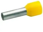 Aderendh&uuml;lsen isoliert, 6,0mm2 / 18mm, gelb, 100 St&uuml;ck