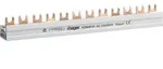 Hager KDN 463 A, Phasenschiene 4polig, 12 Platzeinheiten, 10mm2